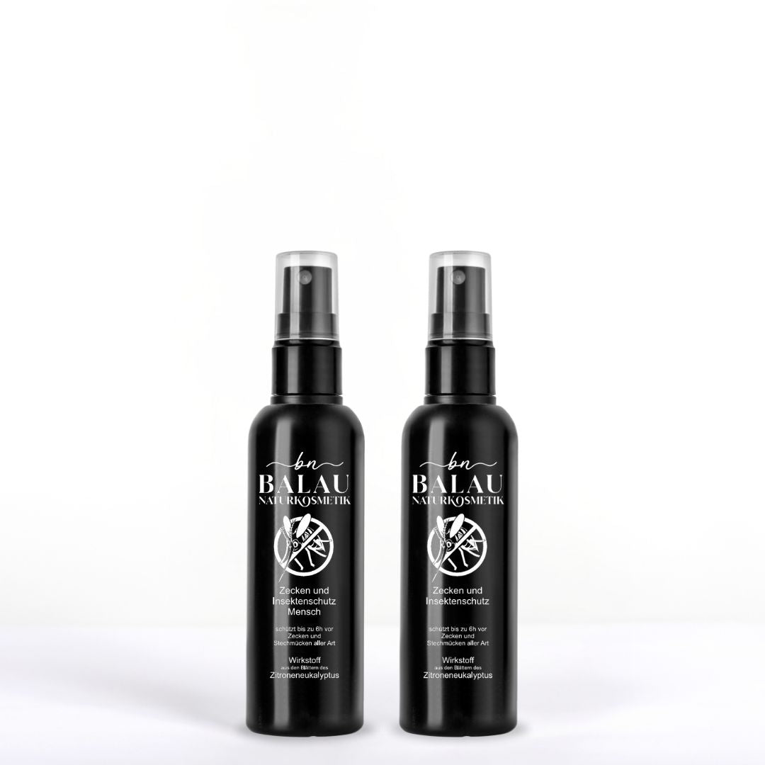 Balau Naturkosmetik Zecken- und Insektenschutz Spray für Menschen – natürlicher Schutz mit Zitroneneukalyptus